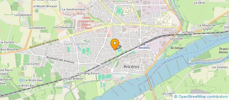 localisation de l'entreprise SCI COURTOISIE  ANCENIS-SAINT-GEREON