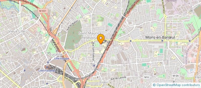 localisation de l'entreprise SCI COURTRAI CANNONIERS à LILLE