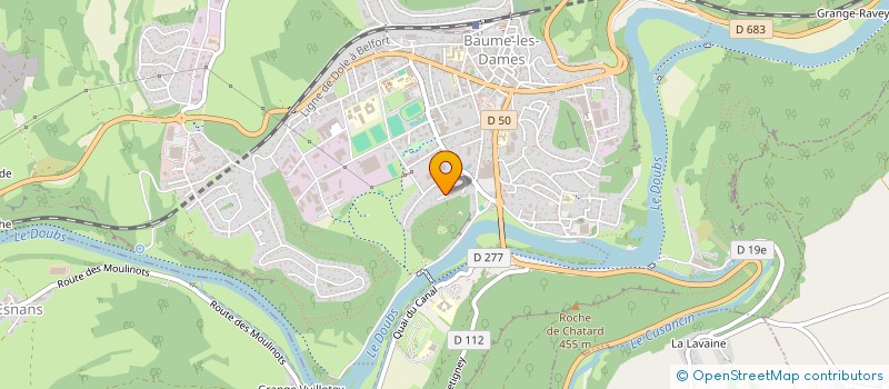 localisation de l'entreprise SCI COURVOISIER  BAUME-LES-DAMES