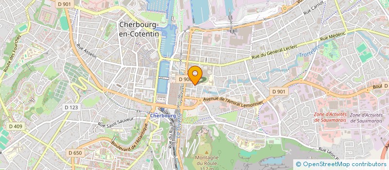 localisation de l'entreprise SCI COUSINNAGE à CHERBOURG-EN-COTENTIN