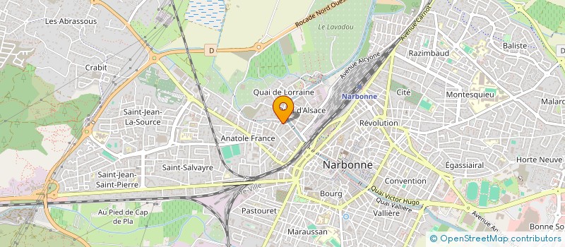 localisation de l'entreprise SCI COUSINS   COUSINES  NARBONNE