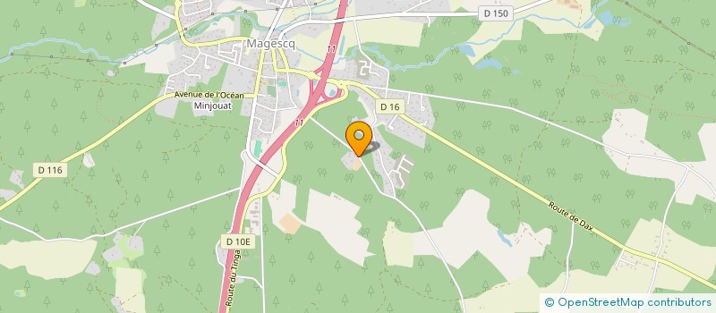 localisation de l'entreprise SCI COUSSAU  MAGESCQ