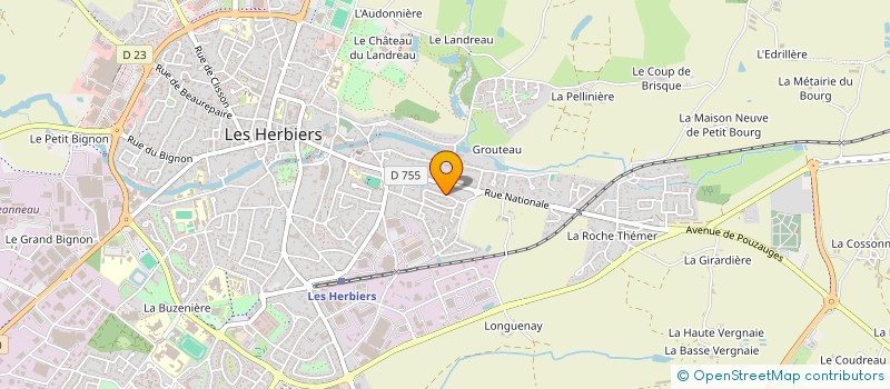 localisation de l'entreprise SCI COUSSEAU à LES HERBIERS