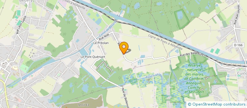 localisation de l'entreprise SCI COUSSETTE  BEUVRY