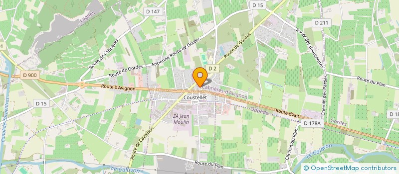 localisation de l'entreprise SCI COUSTELLET  CABRIERES D'AVIGNON