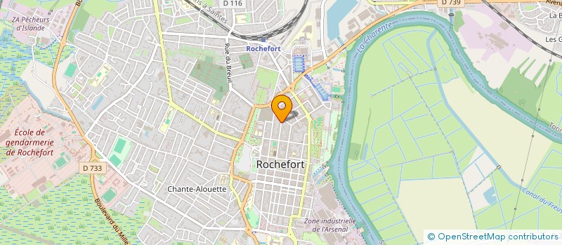 localisation de l'entreprise SCI COUSTY  ROCHEFORT