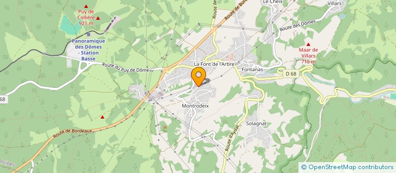 localisation de l'entreprise SCI COUTELLERIE  ORCINES