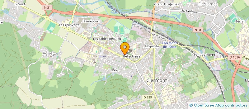 localisation de l'entreprise SCI COUTELLIER  CLERMONT