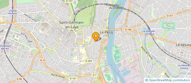 localisation de l'entreprise SCI COUTEN BETTEX  LE PECQ