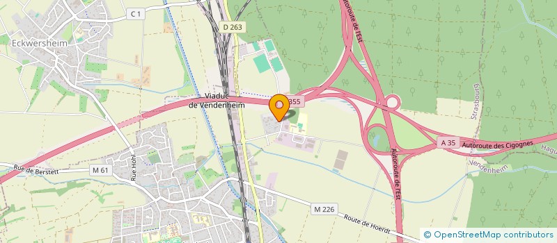 localisation de l'entreprise SCI COUTET  VENDENHEIM