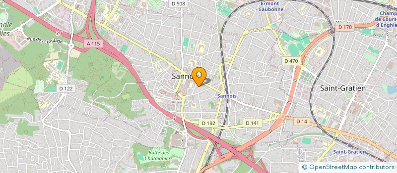 localisation de l'entreprise SCI COUTI  SANNOIS