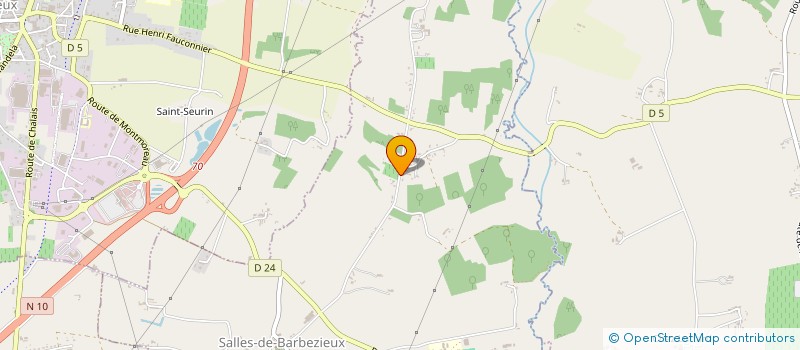 localisation de l'entreprise SCI COUTIERAS FRERES  SALLES-DE-BARBEZIEUX