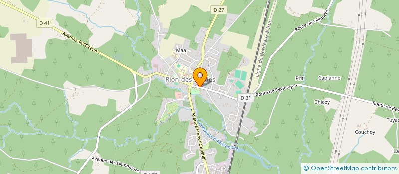 localisation de l'entreprise SCI COUTIOULIOU  RION-DES-LANDES