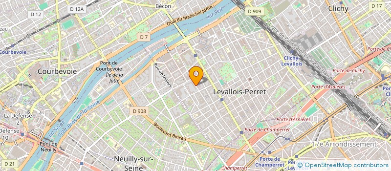 localisation de l'entreprise SCI COUTOU à LEVALLOIS-PERRET
