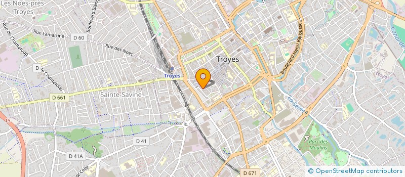 localisation de l'entreprise SCI COUTURAT COURTALON à TROYES