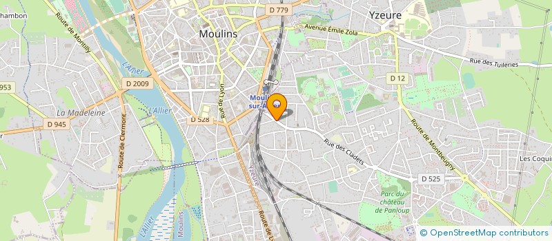 localisation de l'entreprise SCI  COUTURIER-MIERMONT  YZEURE