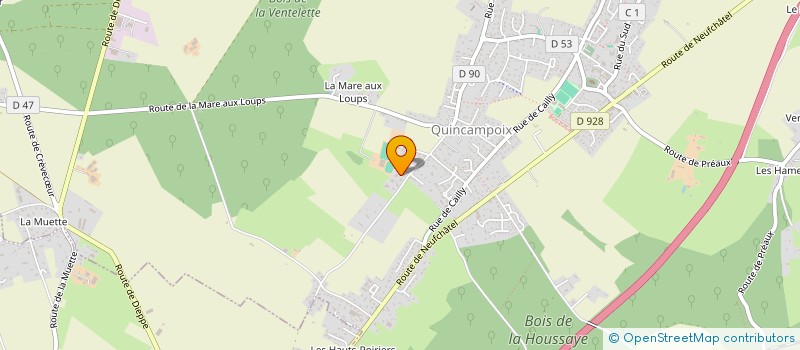 localisation de l'entreprise SCI COUVAND  QUINCAMPOIX