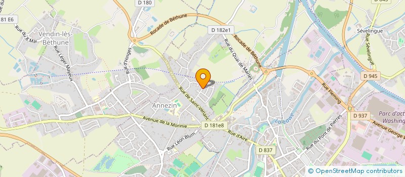 localisation de l'entreprise SCI COUVENT 70  BETHUNE