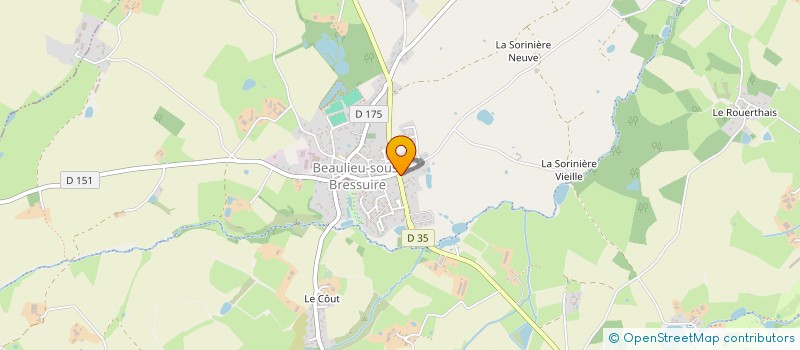 localisation de l'entreprise SCI  COUVET 2000  BRESSUIRE