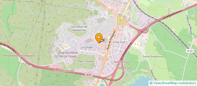 localisation de l'entreprise SCI COUVINEA à NARBONNE