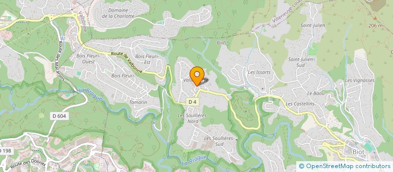 localisation de l'entreprise SCI COUVREUX  BIOT