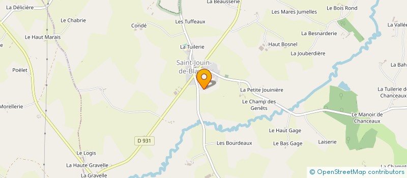 localisation de l'entreprise SCI COUZINIE ET PACIULLI à SAINT-JOUIN-DE-BLAVOU