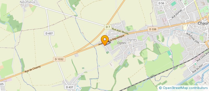 localisation de l'entreprise SCI COVA  OGNES