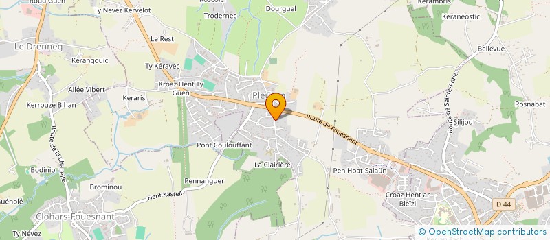 localisation de l'entreprise SCI COVAFAJE  PLEUVEN
