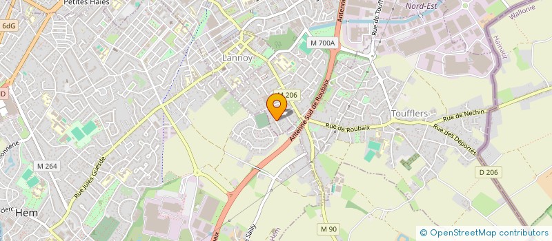 localisation de l'entreprise SCI COVAFI  LYS-LEZ-LANNOY