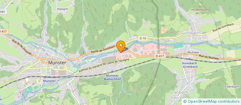 localisation de l'entreprise SCI COVAL  MUNSTER