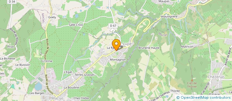 localisation de l'entreprise SCI COVALA  LUPE