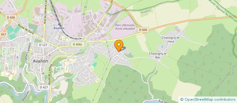 localisation de l'entreprise SCI COVAREL à AVALLON