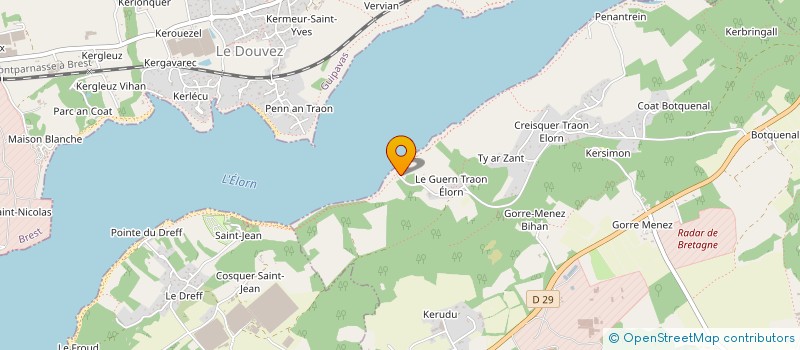 localisation de l'entreprise SCI COVERN  PLOUGASTEL-DAOULAS