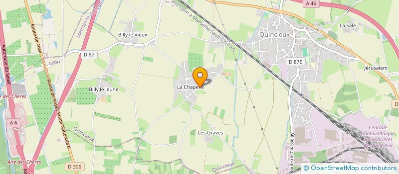 localisation de l'entreprise SCI COVI2  QUINCIEUX