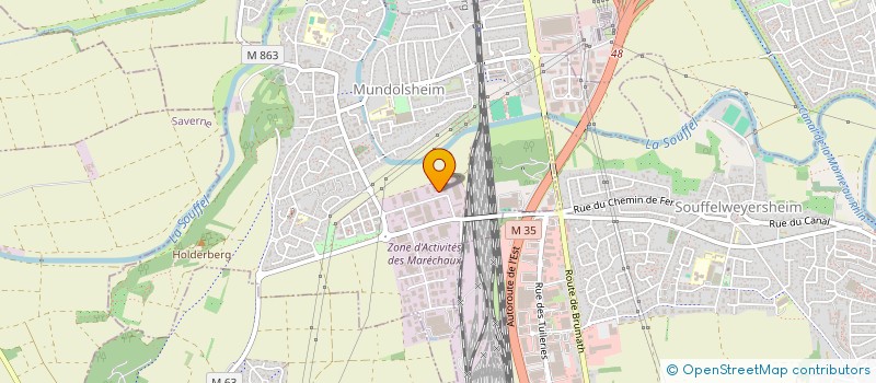 localisation de l'entreprise SCI COWA  MUNDOLSHEIM