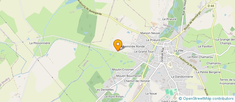 localisation de l'entreprise SCI COX à LORRIS