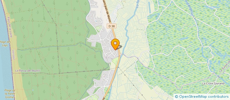 localisation de l'entreprise SCI COX  LA BARRE-DE-MONTS