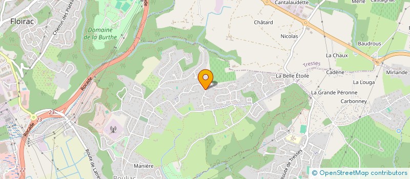 localisation de l'entreprise SCI COXANDE  BOULIAC