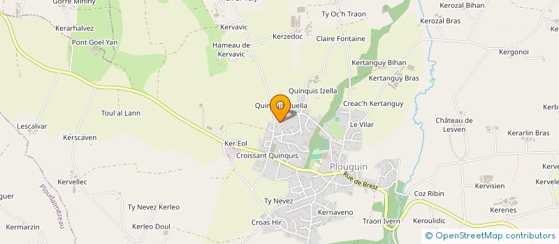 localisation de l'entreprise SCI COXINELLES  PLOUGUIN