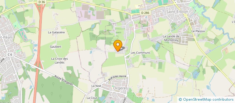 localisation de l'entreprise SCI COYAC 2 à ORGERES