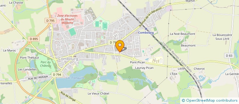 localisation de l'entreprise SCI COYADIE  COMBOURG