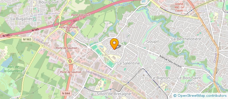 localisation de l'entreprise SCI COYOTTE à ORVAULT