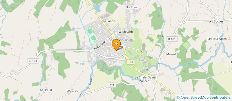 localisation de l'entreprise SCI COZETTE DENIS ET NATHALIE à ORADOUR-SUR-GLANE