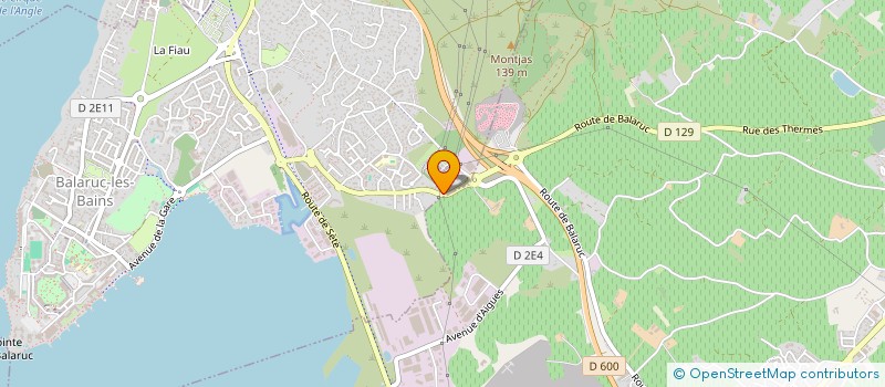 localisation de l'entreprise SCI CP  BALARUC-LES-BAINS