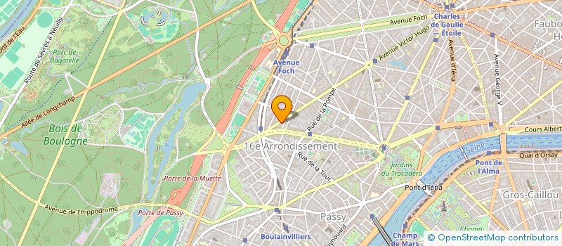 localisation de l'entreprise SCI CP CAULAINCOURT  PARIS