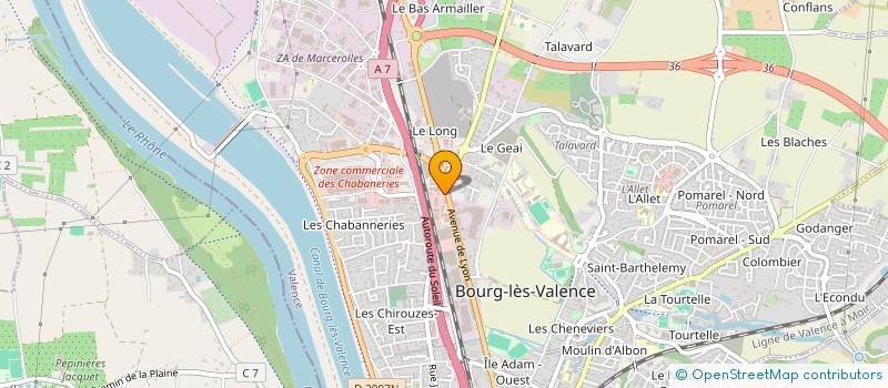 localisation de l'entreprise SCI CP IMMO  BOURG LES VALENCE