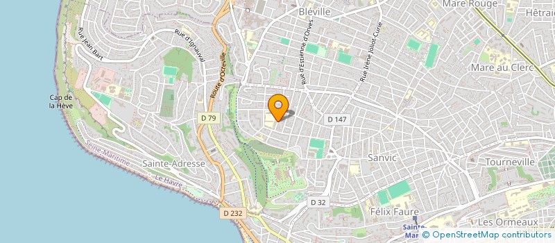 localisation de l'entreprise SCI CP IMMOBILIER à LE HAVRE