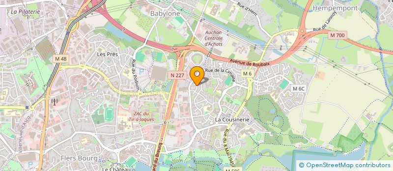 localisation de l'entreprise SCI CP2D à VILLENEUVE-D'ASCQ