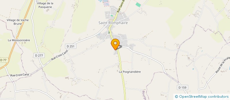 localisation de l'entreprise SCI CP2L  BOURGVALLEES