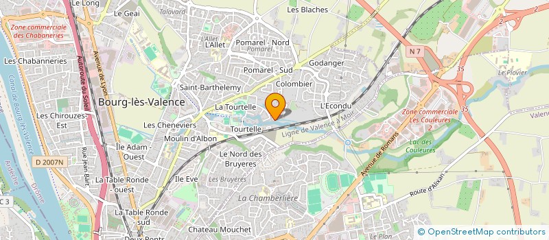 localisation de l'entreprise SCI CPA  BOURG-LES-VALENCE